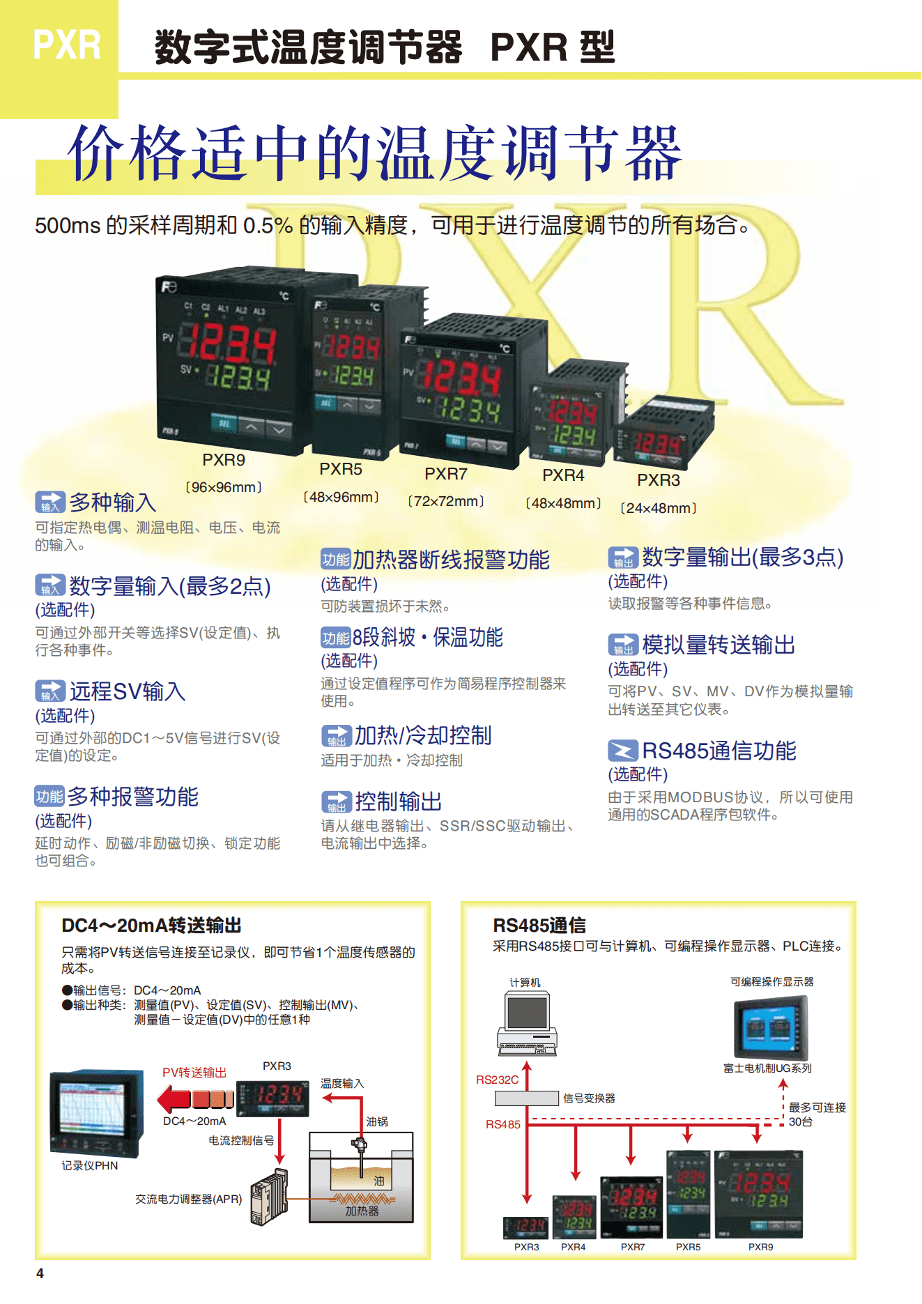 日本富士PXR9系列温控器